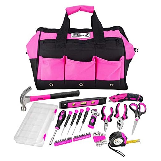Allspace - 240214 AllSpace 43Piece Ladies Pink Tool Set with Tool Bag