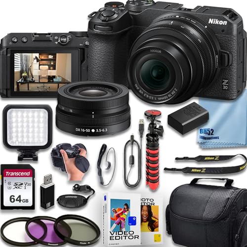 Nikon Z30 Cámara Digital Mirrorless 20.9MP 4K con Lente Kit miniatura 1