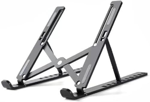 Soporte ajustable para computadora portátil para escritorio, elevador portátil plegable con ángulo de diez grados, ajuste libre ABS+accesorios de