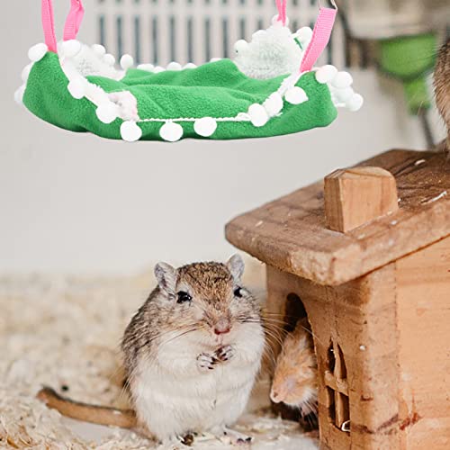 ZephyVita Rede de papagaio de pelúcia quente para cama de ninho para hamsters planadores de açúcar (