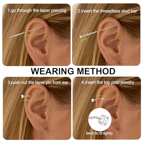 ONESING 18Pcs Threadless Flat Back Earrings 20G Stainless Steel Cartilage Earrings for Women Hypoallergenic Small Huggie Hoop Flat Back Stud Earrings Tragus Helix Labret Lip Conch Push in Nose Studs Body Piercing Jewelry3
