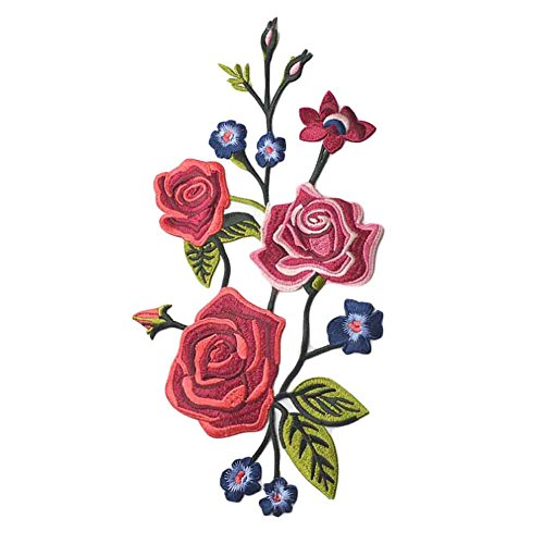 BLANCHO BEDDING Appliques Coudre Appliqués Patchs Appliques Broderie Peony Appliques Patchs