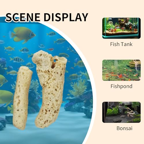 Image of 500g /1.1lb Crushed Coral for Freshwater Aquarium, Pond Filter Aquarium Filter Media to Raise ph, Reusable Aquarium Filter, Fish Tank Coral Stones