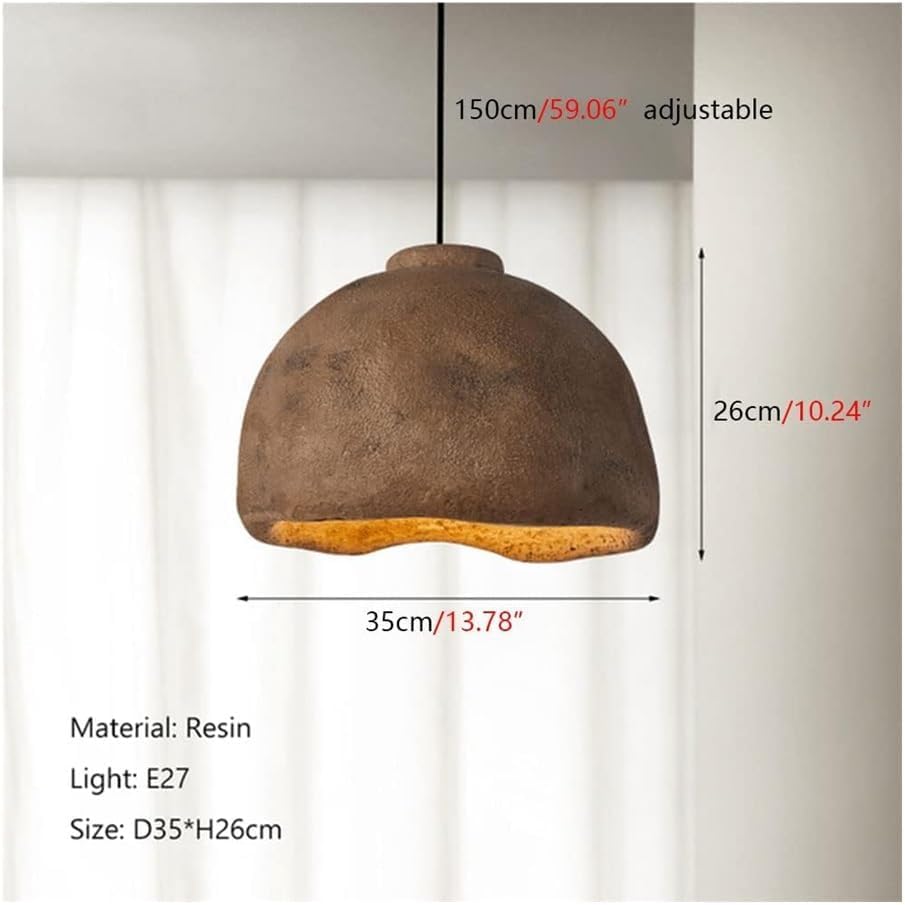 Lampada a Sospensione Vintage - Lampada a Sospensione Moderna Giapponese Soggiorno in Famiglia, Design Semplice, Elegante apparecchio di Illuminazione per Arredamento