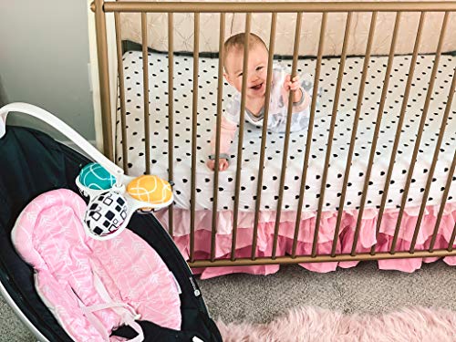 Baebae Goods Crib Sheets For Baby Boys And Girls, 4 Pack, Soft And Breathable Jersey Knit Fitted Sheet Set, Cute Gender Neutral Nursery Mattress Bedding, Universal Fit (Gold Dots) #TOP6