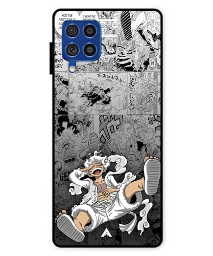 Image of Premium Anime 2 Case for Samsung Galaxy F62 (Glossy Finish) Soft-Touch Metal TPU Back Cover, Shockproof, Designer, Aesthetic Mobile Phone Case