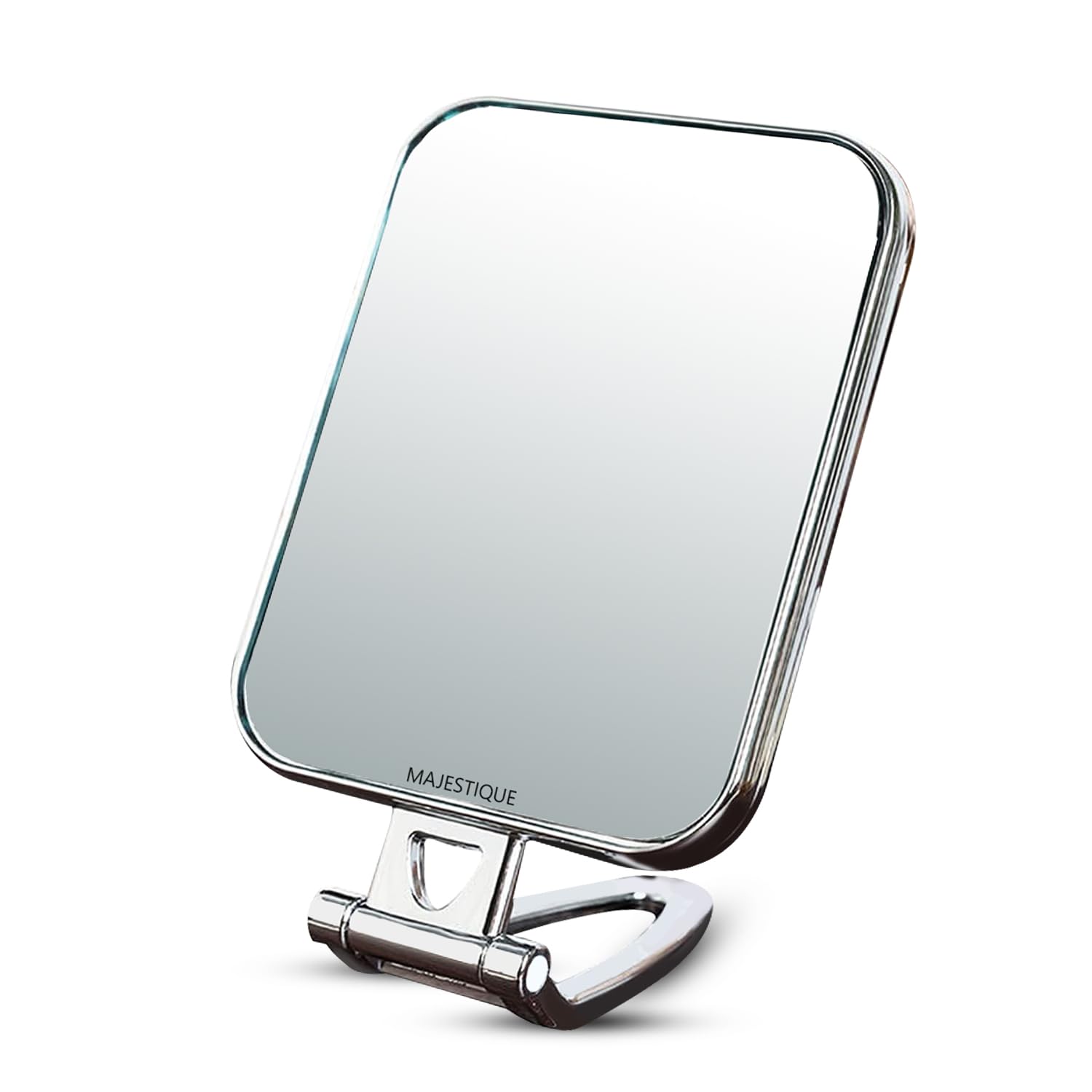 Handheld Makeup Mirror, Foldable Desk Mirror with Stand, 270° Rotating, Ideal for Purse, Bathroom, and Bedroom - 1Pc/Multicolour-image-20