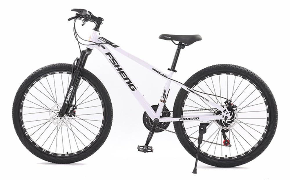 Kcolic 24/26 Zoll Mountainbike, Scheibenbremsenfahrrad, 3 Gang Schaltung, Sportliches Aussehen, Vollfederung, Fully MTB C,24in Sport & 