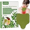 ACWOO Parche para Alivio Dolor de Cuello, 24Pcs Parche Para Aliviar el Dolor, Parche de Ajenjo, Parches Para Aliviar el Dolor de Ajenjo, Parches de Calor Moxibustión, Parche de Moxibustión de Hombros