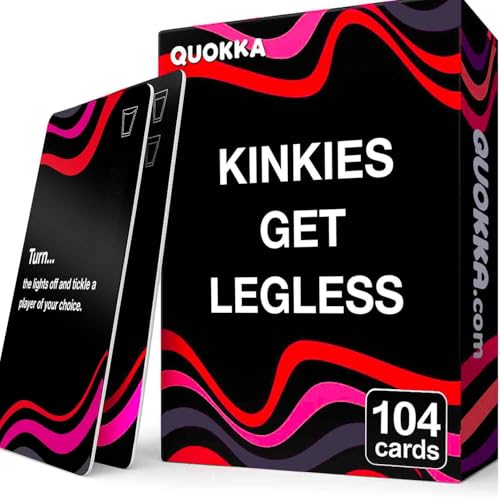 QUOKKA Card Games for Adults Let’s Get Legless – Party Challenge Hilarious Adult Card Game with 104 Tasks for Fun Parties and Board Games Night with Your Friends - Easy Rules - Replayable Fun