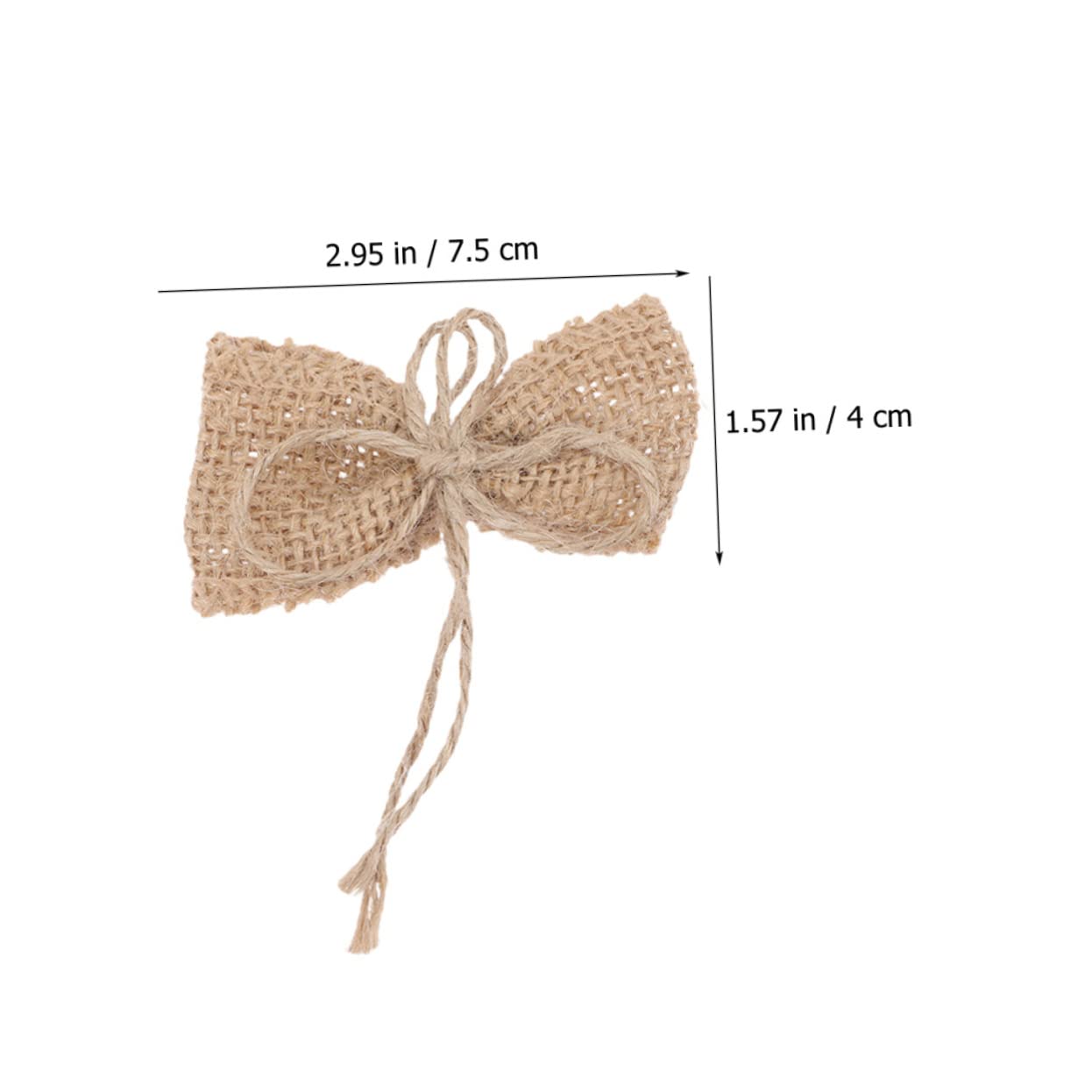 Cabilock 5 Set Fiocco di Juta Decorazioni Natalizie Addobbi Natalizi Decorazione Matrimonio Piccolo Nastro Mini Fiocco Nuziale Decorazione ' di Natale Intorpidito 15 Pezzi * 5