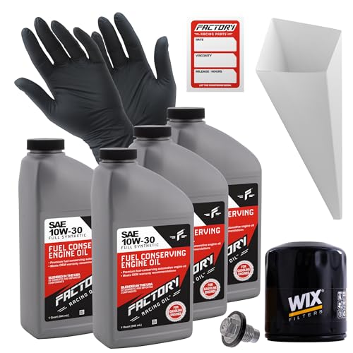 Kit cambio de aceite sintético 10W-30 4 qt miniatura 1