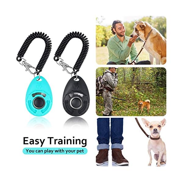 Weewooday Dog Treat Training Pouch and 2 Pieces Pet Training Clicker with Wrist Strap, Dog Training Clickers, Built in Poop Bag Dispenser Easily Carrying Pet Toys Treats for Dog Cat Pet Weewooday Dog Treat Training Pouch and 2 Pieces Pet Training Clicker with Wrist Strap, Dog Training Clickers, Built in Poop Bag Dispenser Easily Carrying Pet Toys Treats for Dog Cat Pet