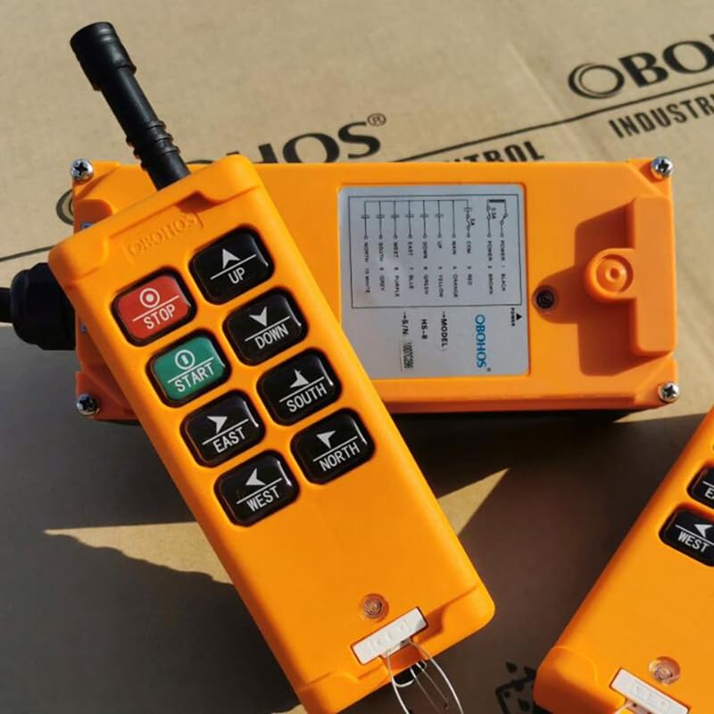 HS-8 8keys Hoist Crane Radio Remote Control Sysem 1Transmitter+1Receiver Wireless Industrial Controller - (Color: 220VAC)
