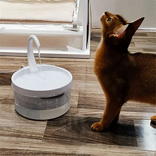 Fuente de agua automática para gato 2L con luz LED USB miniatura 7