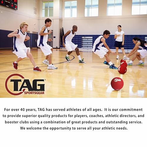 TAG All-Purpose Sports Equipment Bag, Large Gym Duffle Bag with Rubber Bottom, ID Card Holder (Navy Blue)2