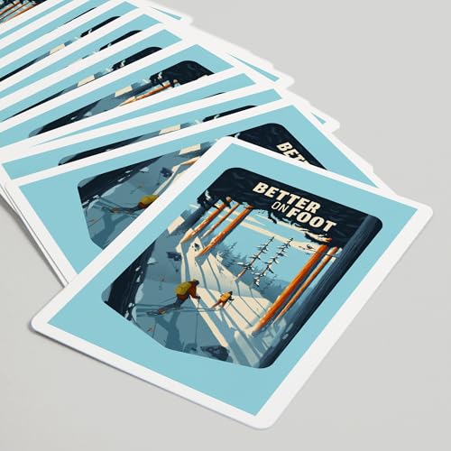 Lantern Press Better on Foot, 52 cartas póker miniatura 5