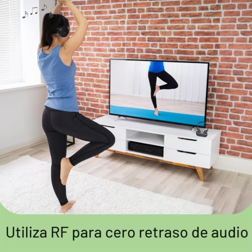 Auriculares inalámbricos para TV con transmisor digital óptico y 10h de batería 3
