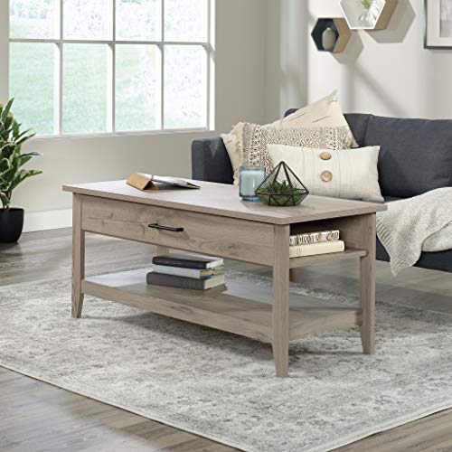 Sauder Summit Station Lift-Top Coffee Table, L: 43.31" X W: 19.29" X H: 18.98", Laurel Oak Finish #TOP1
