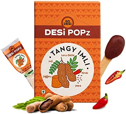 GO DESi Tamarind Lollipops | 50 Pieces | Fruit Candy | Desi Pops | 450 gm | Spicy (Sweet and Sour)