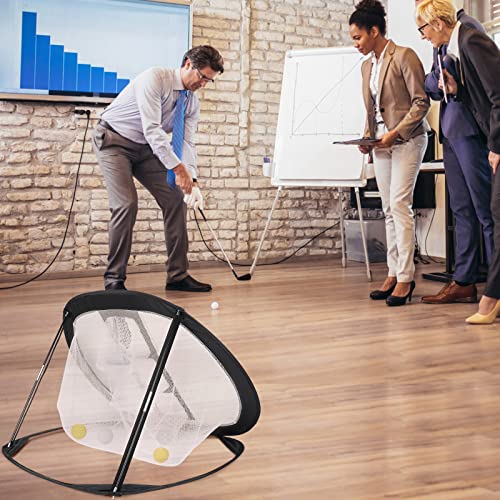 Ausluofell Golf Chipping Net, Pop Up Golf Practice Training Net, Indoor Outdoor Golf Accessories For Men With Golf Tee, 6 Golf Balls, Hitting Mat, Carry Bag #TOP4