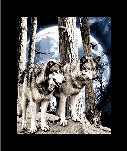 Buy Solara Ultra Soft Blue Wolf Pack Korean Design Thick and Heavy Blanket  - Queen / Full Online at desertcartKUWAIT