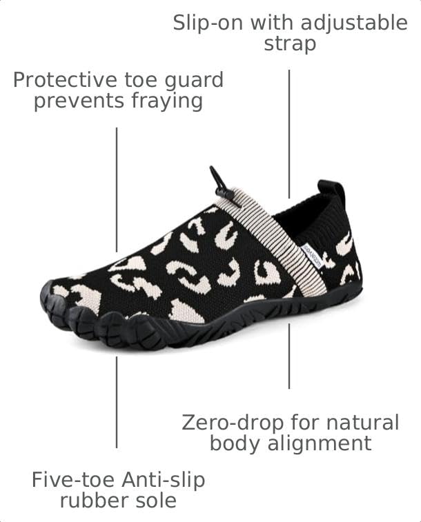 Image of WateLves Barefoot Water Shoes Women Men Beach Breathable Walking Shoes Anti Slip Wide Toe Minimalist Zero Drop Sneakers for Travel Hiking Yoga