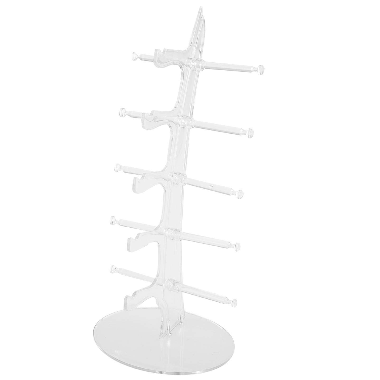 Espositore per occhiali Rack Porta occhiali da sole Porta occhiali da sole Espositore per occhiali in plastica per esporre o conservare occhiali. (5 Accessoires pour étagères