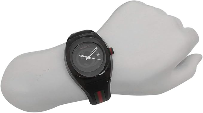 Amazon グッチ 時計 レディース メンズ シンク 46mm ユニセックス クォーツ 5 Ya137107 ブラック 並行輸入品 腕時計 腕時計 通販