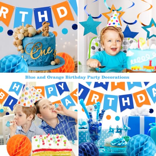 Image of meowtastic Birthday Decorations Happy Birthday Banner with Honeycomb Balls