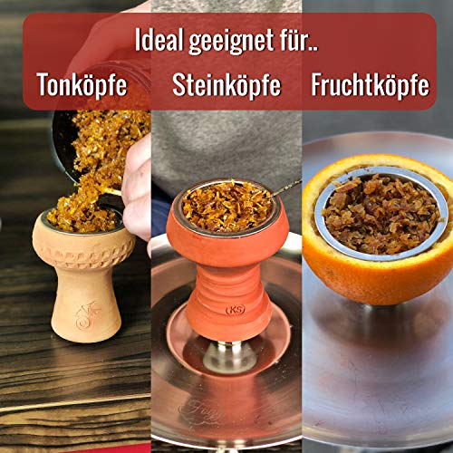 Little Dragon® Shisha Sieb für Tonkopf & Steinkopf perfekt geeignet - Shisha Kopf Sieb 16mm aus 100% rostfreien… – Bild 6
