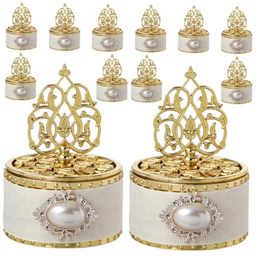 PLAFOPE 12pcs Decorative Candy Container Treat Boxes for Sweet Storage Box Wedding Candy Party Favor