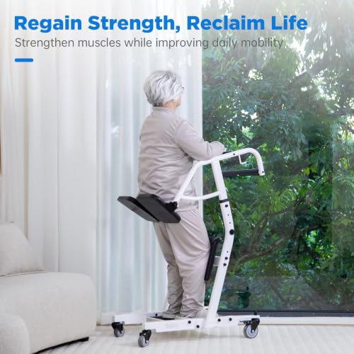 Image of Sit to Stand Lift, Stand Assist Lift for Elderly, Patient Transfer Assist Devices with Belt for Home Care Use, 400 lbs Capacity