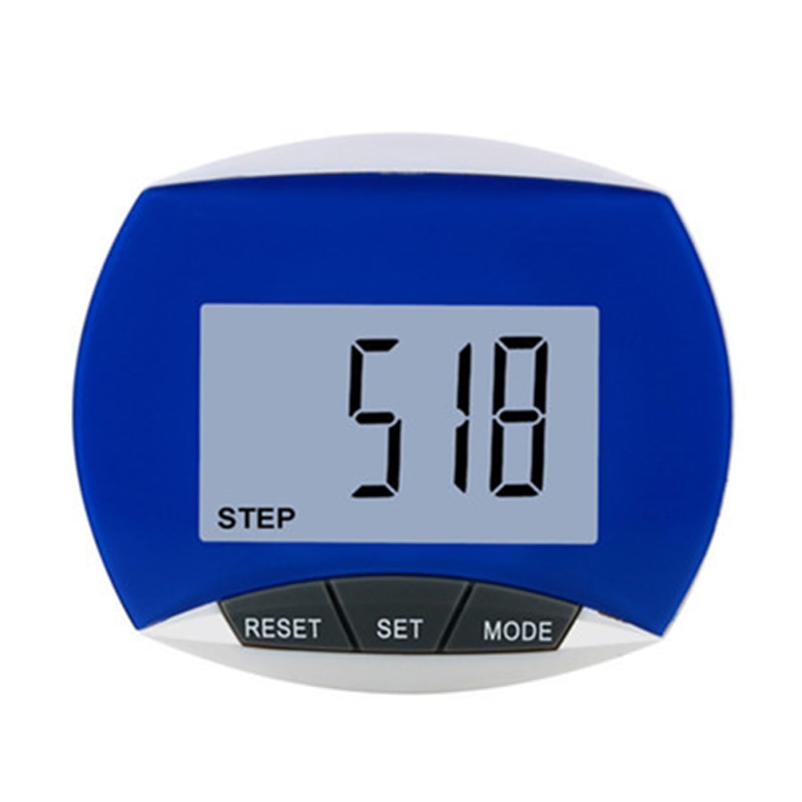 Podomètre À Clipser, Fonctionnement Simple, Marche, Course Pied, avec Calories Brûlées Et Comptage des Pas PréCis Et Facile à Lire(Blue)