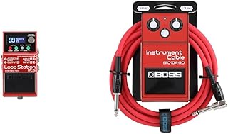 BOSS RC-5 Loop Station Pedal Bundle mit BOSS BIC-10A-RD Instrumentenkabel