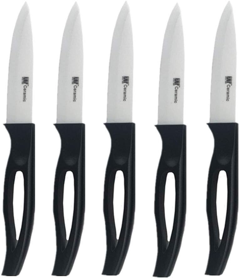GAOGAO Kitchen Bar Ceramic Steak Knife Super Sharp Knifes 6pcs
