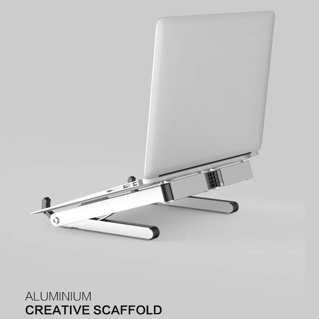 Portable Laptop Desk, Ascensore stand Notebook Stand portatile pieghevole in alluminio di mano ufficio adatto per ufficio lavoratori e studenti