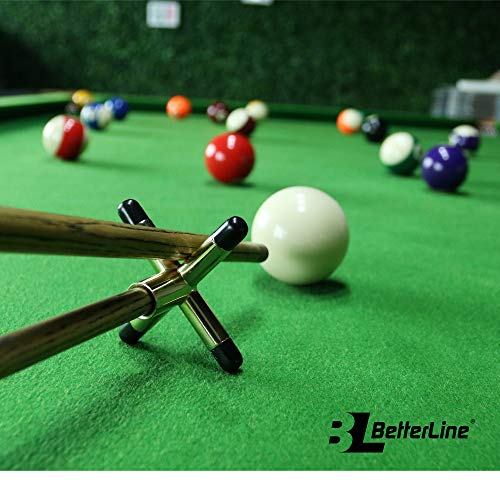 Betterline Billiard Cue Bridge Spider Head And Cue Cross X Rest, 5 Cue Chalk Cubes And 2 Table Spots - Pool Table Game Accessories For Cue Sticks #TOP3