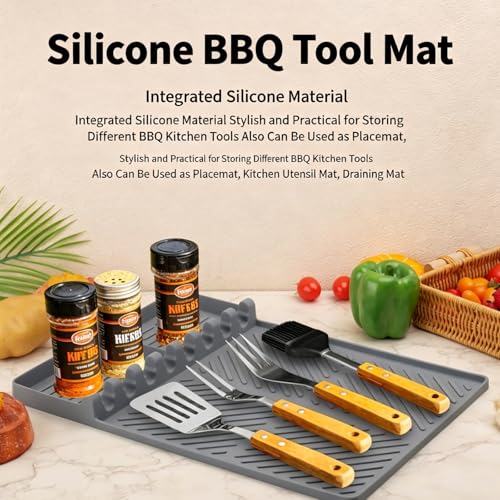 Alfombrilla de silicona premium para encimera de diseño resistente y lavable 3