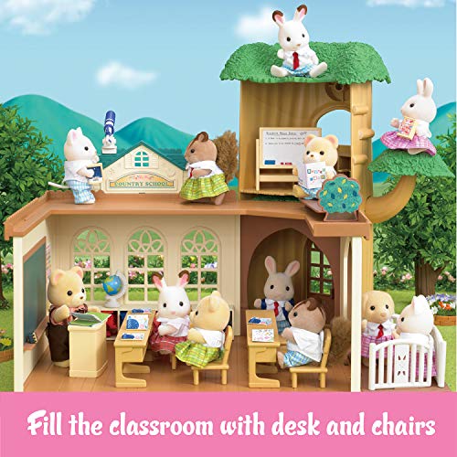 Image of Calico Critters Country Tree School Playset - Collectible Dollhouse Toy - Cultivate Curiosity & Playful Learning, Multi