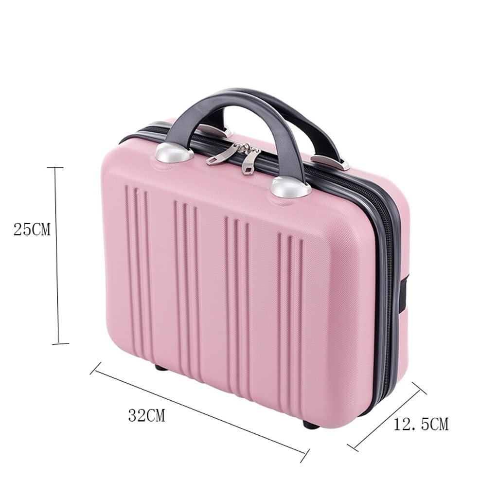 ENGENDER Custodia per Il Trucco Borsa cosmetica Portatile Multifunzionale da Donna Borsa cosmetica for Trucco da Viaggio di Grande capacità con Manico Scatola per Il Trucco(B)