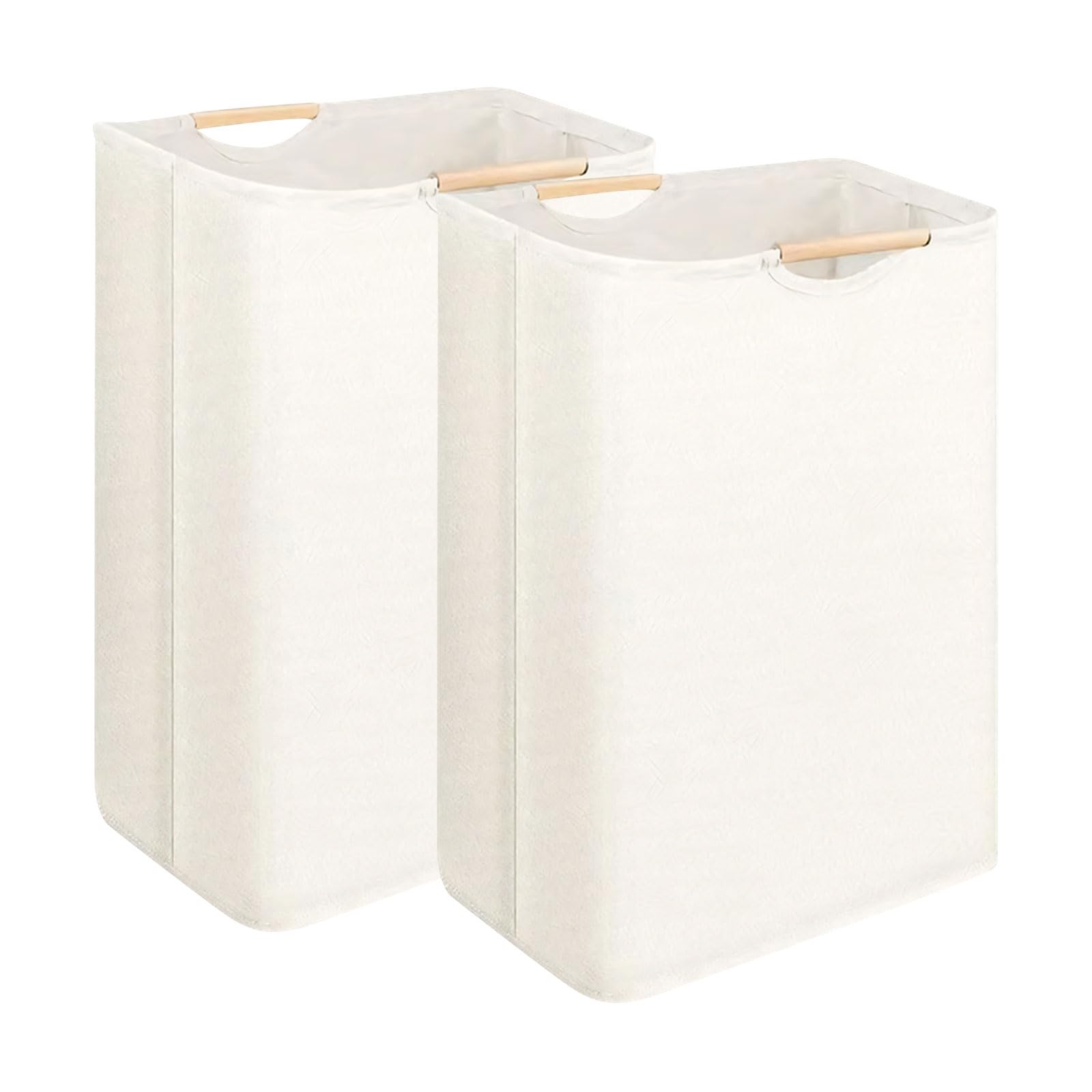 TQUXNGA Cotton Linen Dirty Clothes Basket for Household Use with Portable Structure and Generous Capacity Modern Laundry Basket Thin Laundry Hamper