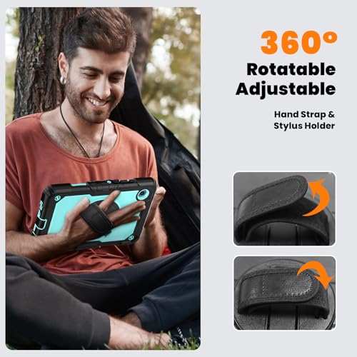 Coque Samsung Tab A11 Plus rotative antichoc avec porte-crayon - 6