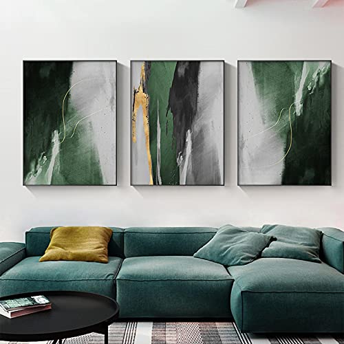 Peintures abstraites salon contemporain triptyque sur toile