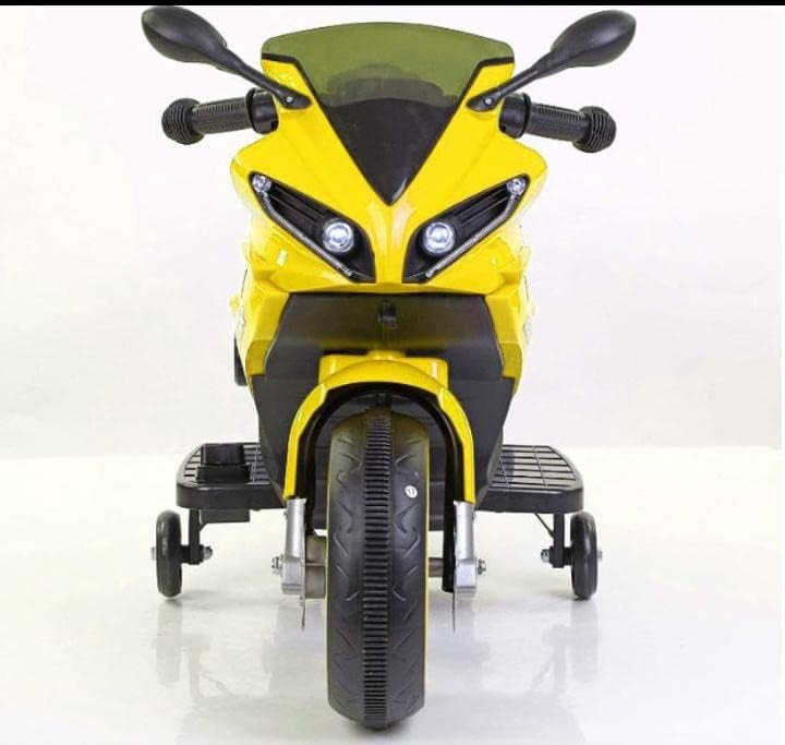 MunMun Battery Operated Ride On Bike for Kids | Electric Bike with Music, Lights & Training Wheels | Rechargeable Toy Bike for Boys & Girls (Ages 2-5)