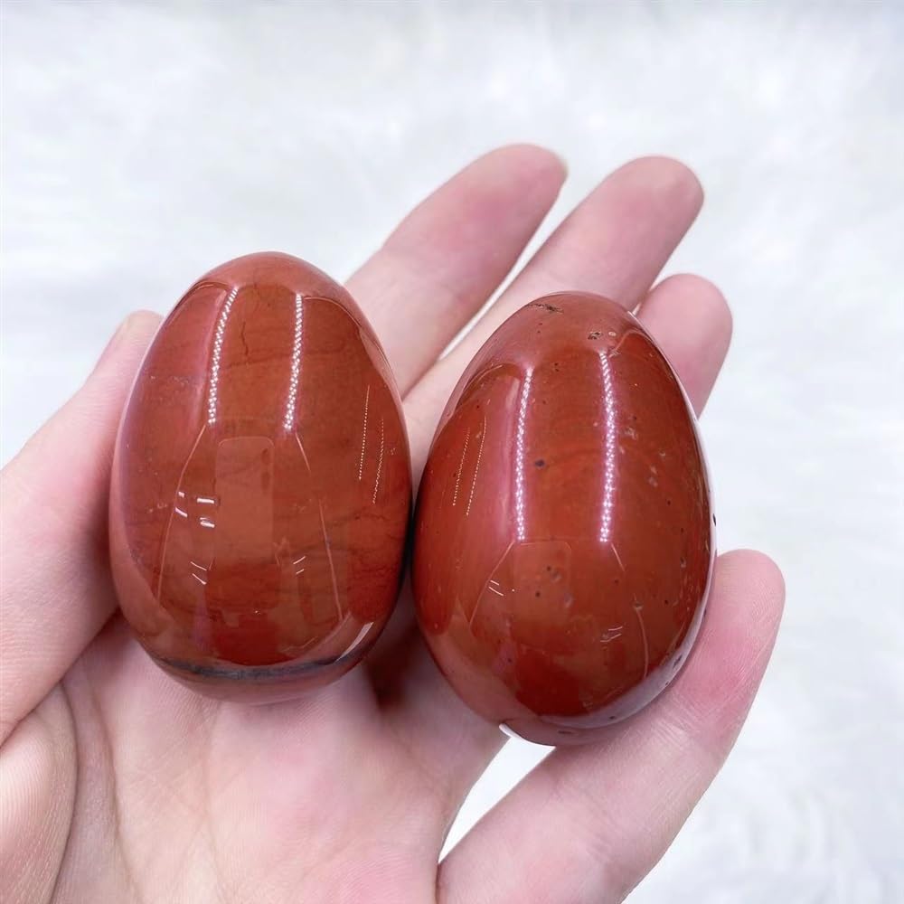 red Jasper Crystal Quartz Egg Aquarium 2pcs (Size : 5pcs)