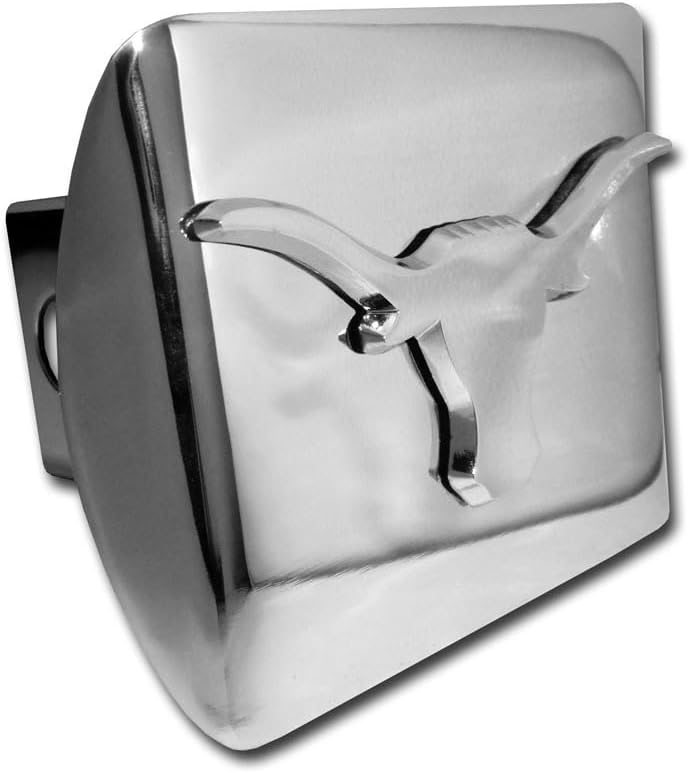 University of Texas (Longhorn) Shiny Chrome Hitch Cover