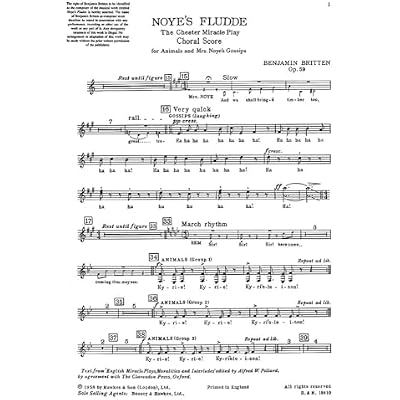 Noye's Fludde, Op. 59