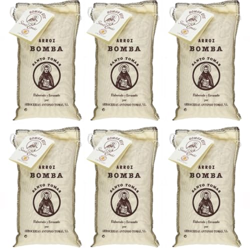 Arrocerías Antonio Tomas Arroz Bomba Santo DO Paellareis Spanien inkl. FeinWert E-Book (6 x 1kg) Arrocerías Antonio Tomas Arroz Bomba Santo DO Paellareis Spanien inkl. FeinWert E-Book (6 x 1kg)