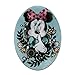 Ecusson - Mickey Mouse Set 2 pièces Minnie souris 1 Disney - gris - 7x9,5cm - patches brode appliques embroidery thermocollant